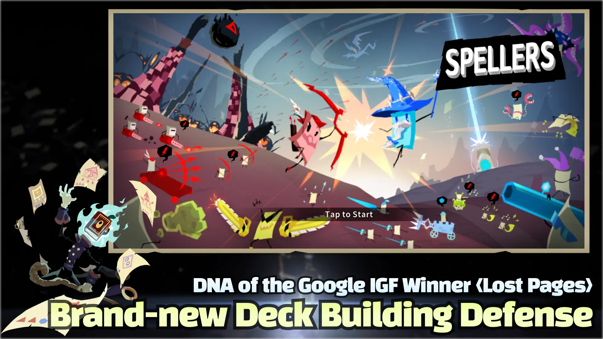 Spellers Hero Charakter im Kampf